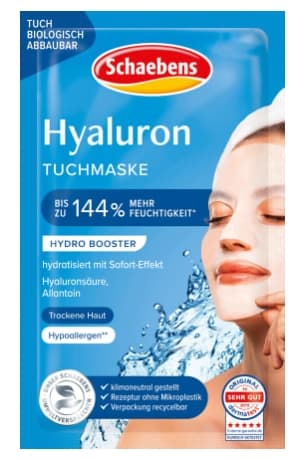 Schaebens, Hyaluronsyre Ansigtsmaske i Arkform