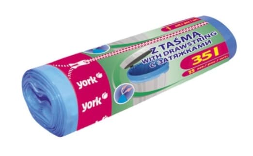 Avfallspåsar med Tejp 35L, 15-pack - För Enkel och Effektiv Avfallshantering