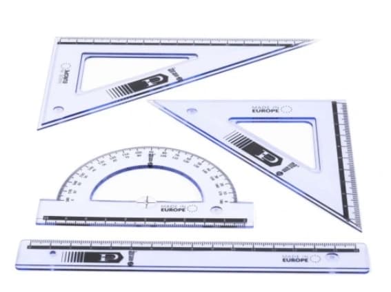 16 cm Geometrisk Form Sæt, 4 Elementer