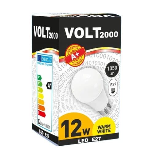 Volt, LED pære E27 12W - Effektiv LED pære på 12W til E27 fatning