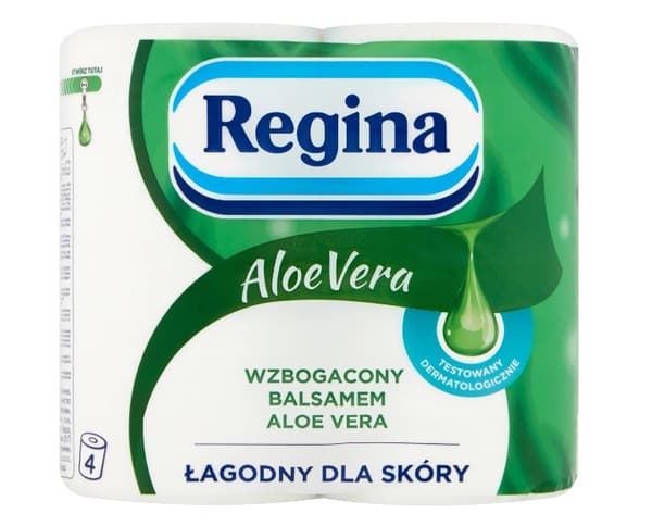 Aloe Vera Toiletpapir Regina, 4 Ruller