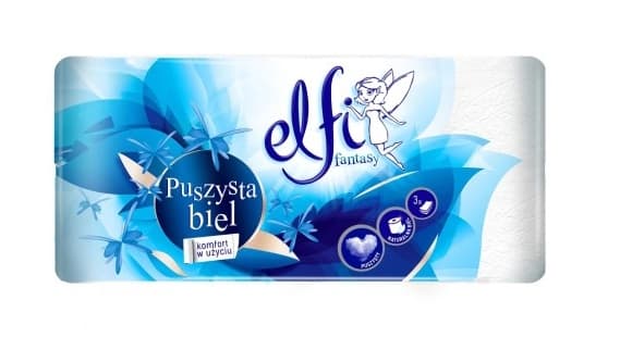 Luksuriøst Toiletpapir Elfi, 8 Ruller, Blødt og Fluffy