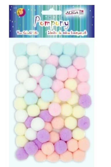 Käsintehtyjen Pienempien 2cm Pompomien Väriyhdistelmä, 60 kpl
