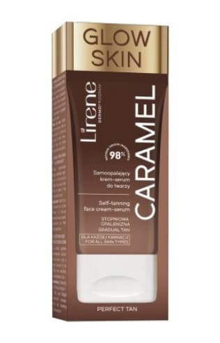 Lirene Täydellinen Itseruskettava Kasvojen Kermaseerumi Carmel, 50 ml