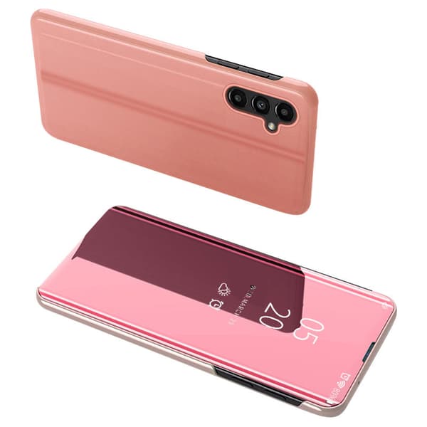 Samsung Galaxy A54 5G Clear View Fodral - Rosa Flipfodral