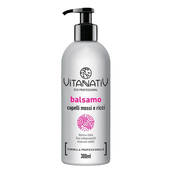 Vitanativ Balsam til Krøllet og Bølget Hår, 300 ml
