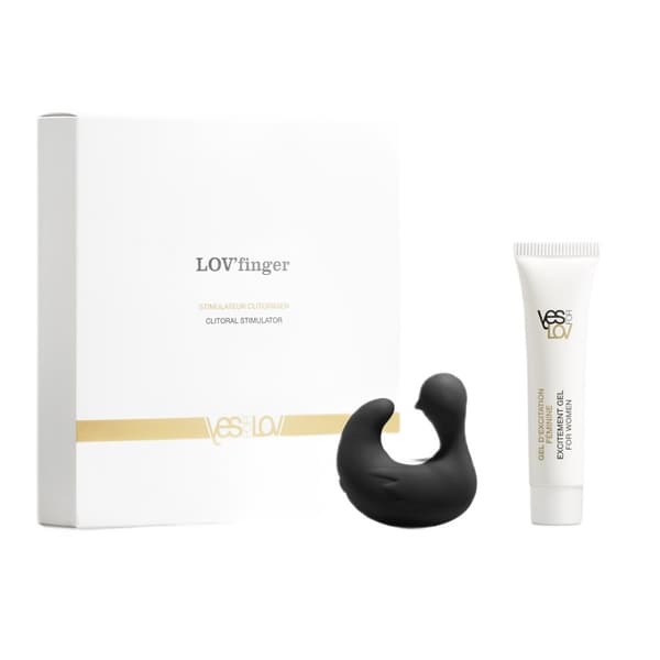 Yes For Lov LOV'finger Klitoris Vibrator til Finger Sort