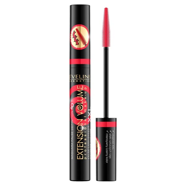 Eveline Cosmetics Extension Volume Mascara med Falska Historia, 10 ml
