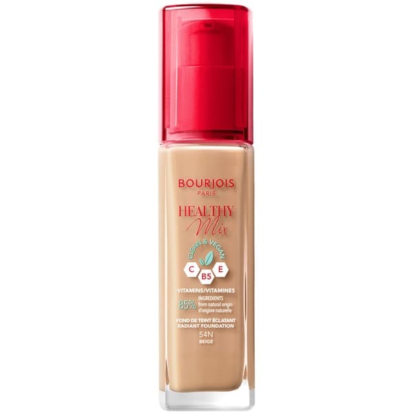 Bourjois Healthy Mix Vegaani Heleyttävä Meikkivoide 54 Beige, 30 ml