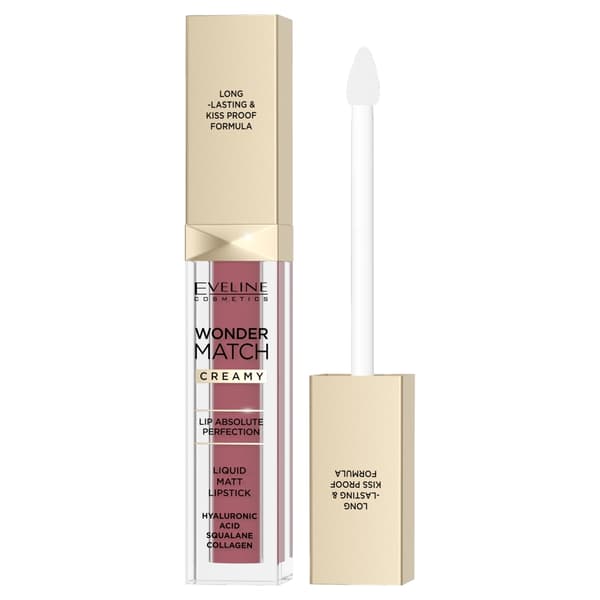 Eveline Cosmetics Wonder Match Flytande Matt Läppstift 08 Cashmere Rose, 6.8 ml