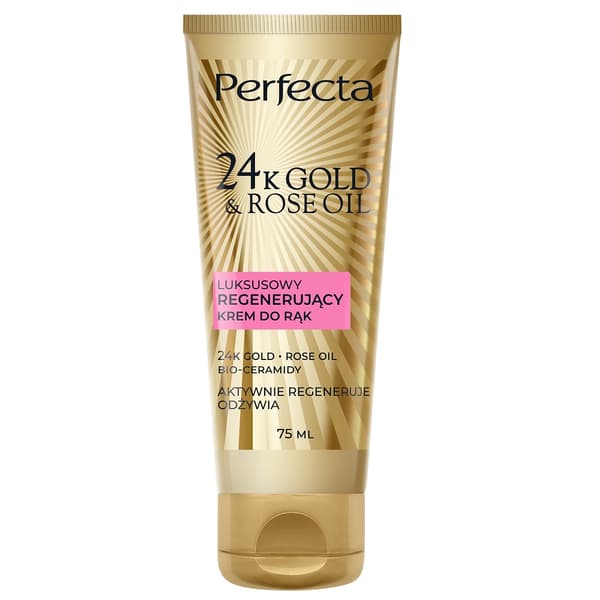 Perfecta 24K Guld & Rosolja Regenererande Handkräm, 75 ml