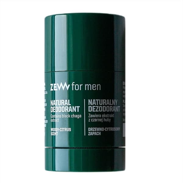 Zew För Män Naturlig Deodorant i Stick med Svart Ticka, 30 g