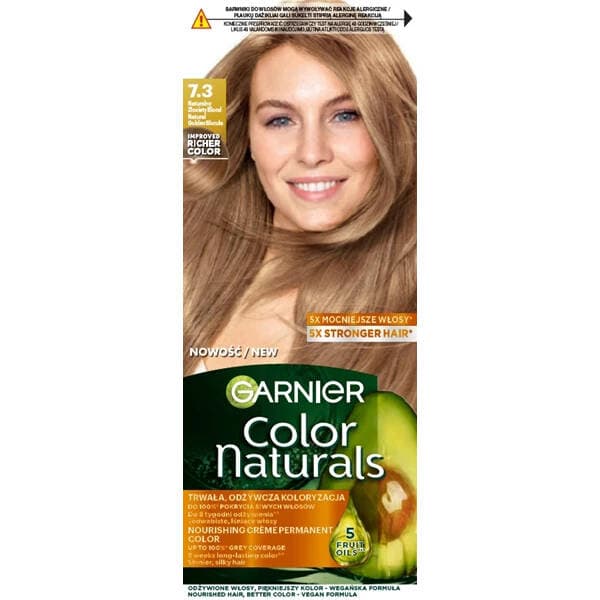 Garnier Color Naturals Närande Hårfärg 7.3 Naturlig Gyllene Blond