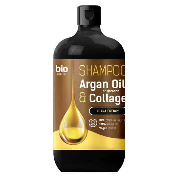 Økologisk Naturell Shampoo med Marokkansk Arganolie og Kollagen til Alle Hårtyper, 946 ml
