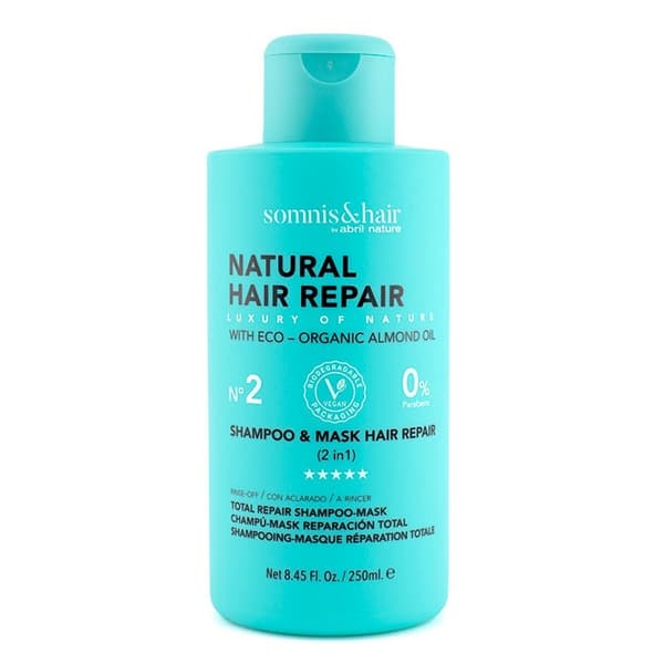 Somnis&Hair Naturlig Hårpleje 2-i-1 Shampoo og Hårmaske, 250 ml
