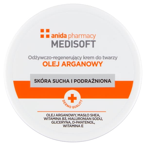 Anida Medisoft Nærende og Regenererende Ansigtscreme med Arganolie, 100 ml
