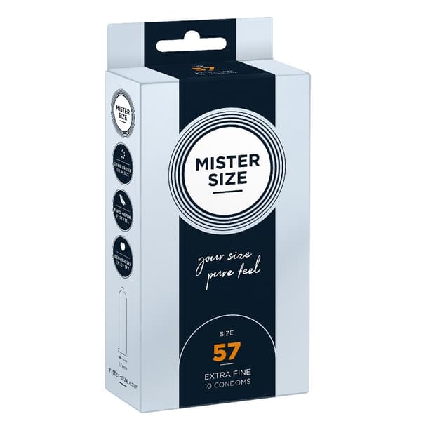 Mister Size Kondomer Anpassade Storlek 57mm, 10-pack