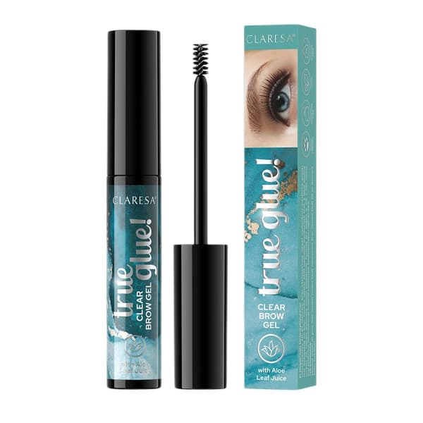 Claresa True Glue! Transparent Brow Gel för Styling, 8g