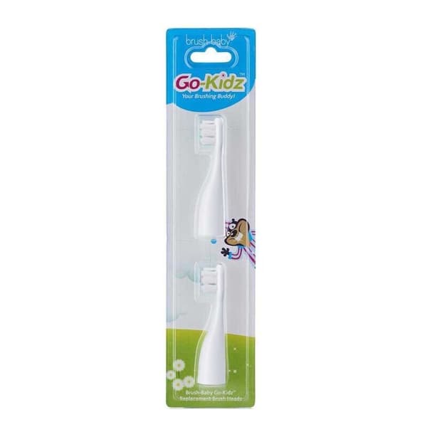 Brush-Baby GoKidz Rejse Tandbørstehoveder til Børn i Alderen 3-6, 2 stk.