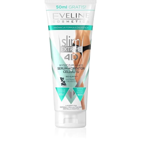 Eveline Kosmetika Slim Extreme 4D - Cellulitkorrigerande och Slimmande Serum, 250 ml
