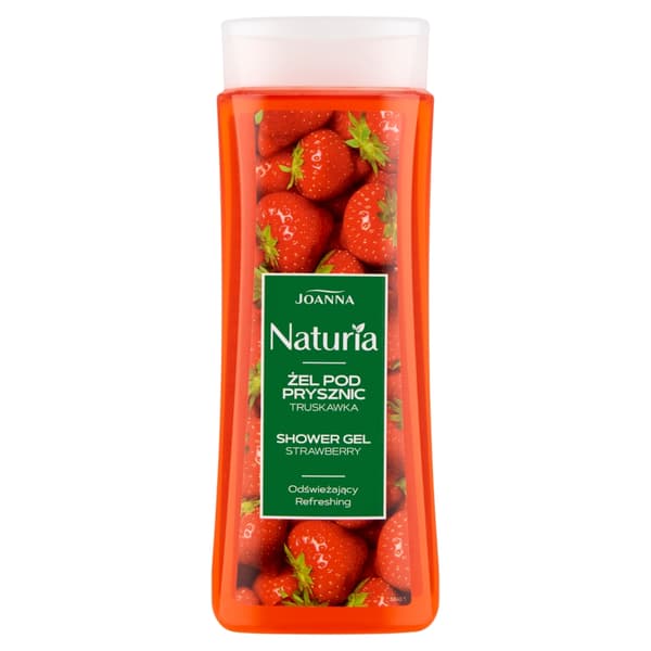 Joanna Naturia Forfriskende Brusegel Jordbær, 300 ml