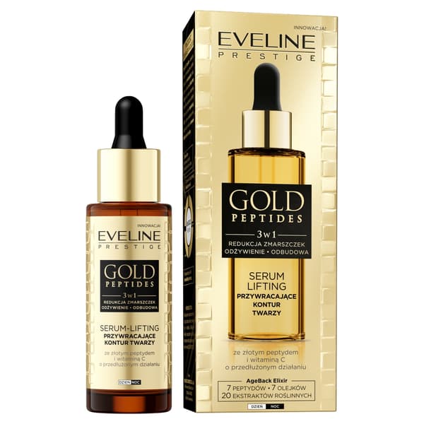 Eveline Cosmetics Kultaiset Peptidit Kasvoseerumi, 30 ml