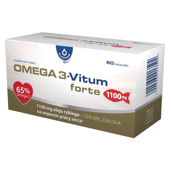 Oleofarm Omega 3-Vitum Forte, 60 kapselia