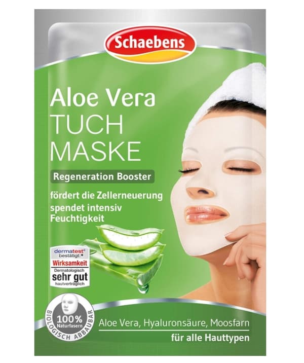 Schaebens Svenska Aloe Vera Ansiktsmask - Tyskland-Originallt_parfymerad - Återfuktande och uppfräschande - Hudvård från naturen.