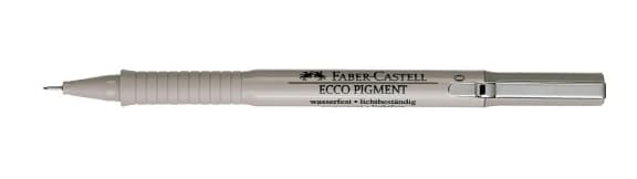 Faber-Castell, Fineliner Ecco Pigment 0,1, Sort