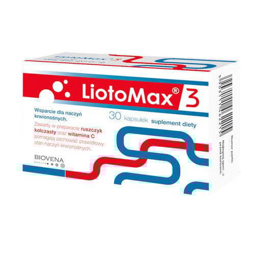 LiotoMax 3 - Kosttillskott för Hälsostöd - 30 Kapslar