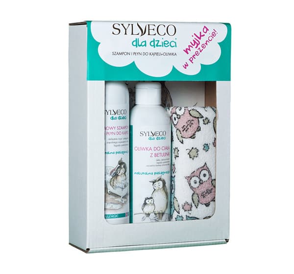 Sylveco Luonnonmukainen Lasten Shampoo & Kylpytuote + Ihovoide - Betuliini, 300 ml + 200 ml