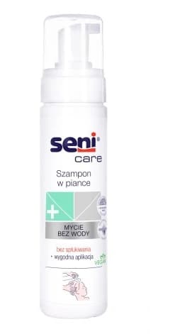 Seni Care, Skumshampoo til hårvask uden vand, 200 ml