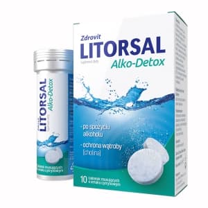 Zdrovit Litorsal Alko-Detox 10 poretablettia - tehokas ratkaisu vieroitusoireisiin