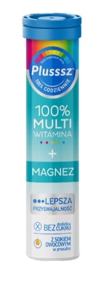 Plusssz Monivitamiini + Magnesium, 20 poretablettia
