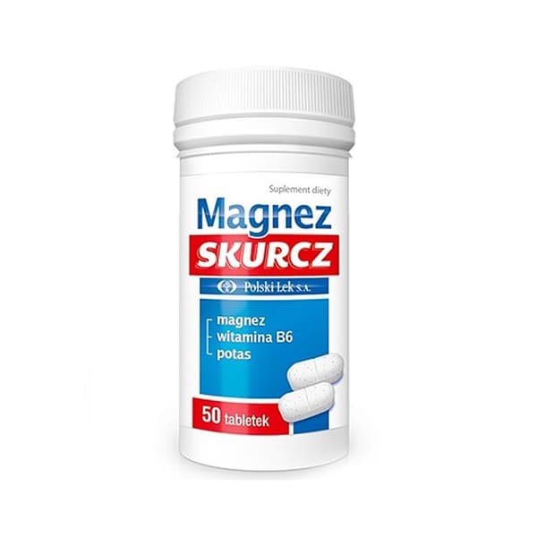 Magnez Skurcz - Kosttilskud 50 tabletter, Understøtter muskelfunktion, Stabiliserer nervesystemet.