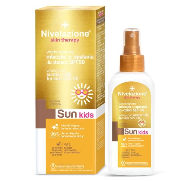 Nivåutjämnande Vattentät Solmjölk SPF50 för Barn - Hudterapi 150ml