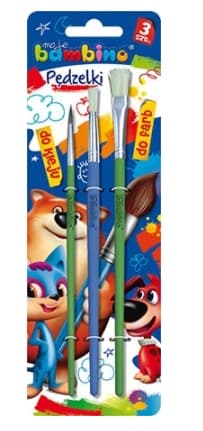 Färg- och LimPenselset, 3-pack