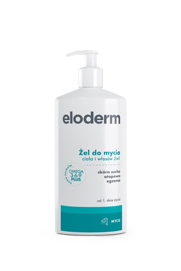 Eloderm 2-i-1 Shower and Hair Wash Gel, 400 ml
