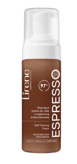 Lirene Itseruskettava vaahto vartalolle, espresso, 150ml