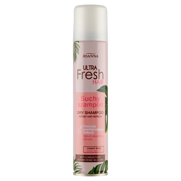 Joanna Ultra Fresh Hiustenkuiva Shampoo Ruskea, 200ml