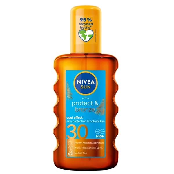 Nivea Sololja Spray för Naturlig Solbränna SPF30, 200 ml