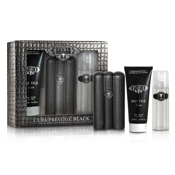 Cuba Herr Prestige Svart Eau de Toilette, 90ml + ASL 100ml + DUSCHGEL 200ml