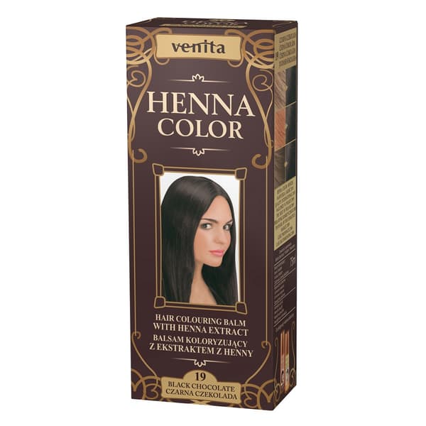Venita Henna Värjäävä Hoitoaine, 19 Musta Suklaa, 75ml