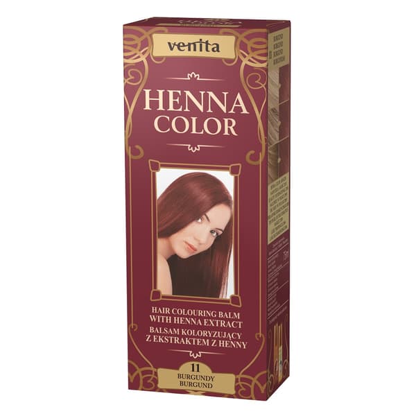 Henna Farvende Balsam med Hennaekstrakt Venita Henna Color - Nuance Burgund, 75ml