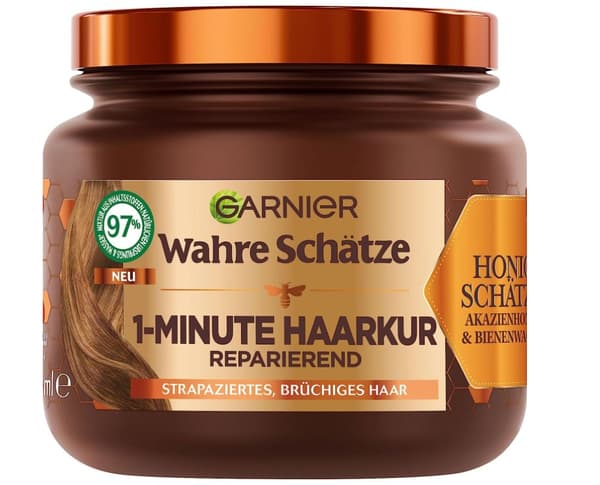 Garnier 1-minut Hårinpackning, 340 ml - Djupvårdande Behandling (Importerad från Tyskland)