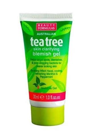 Korrigering af bumser med Tea Tree Oil fra Beauty Formulas, 30 ml.