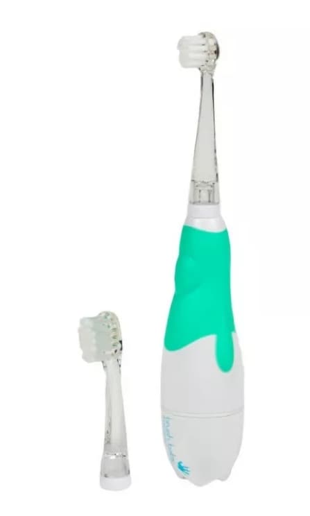 Brush Baby Lasten Sonic-sähköhammasharja 0-3-vuotiaille, keltainen