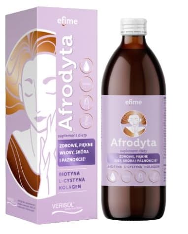 Efime Skønhedsekspert Biotin & Kollagen Vitamin Supplement, Sundt Hår, Hud & Negle, 500 ml