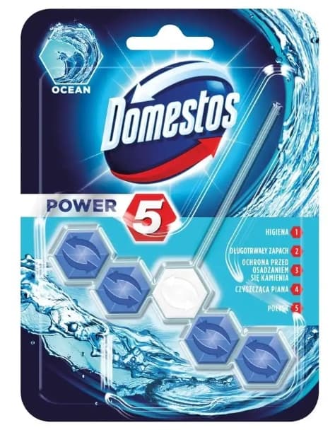 Domestos Power 5 WC-Ripustettava, Meri, 55g