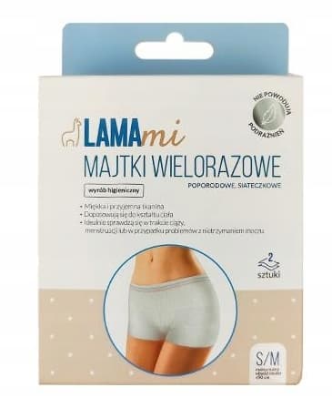 Lamami Genbrugbar Mesh Barsel Trusser S/M, 2 Stykker
